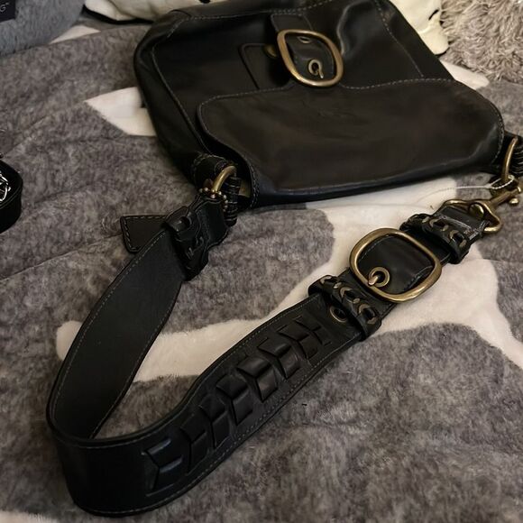 Coach Bleecker Leather Flap Large Shoulder Bag SKU 78660